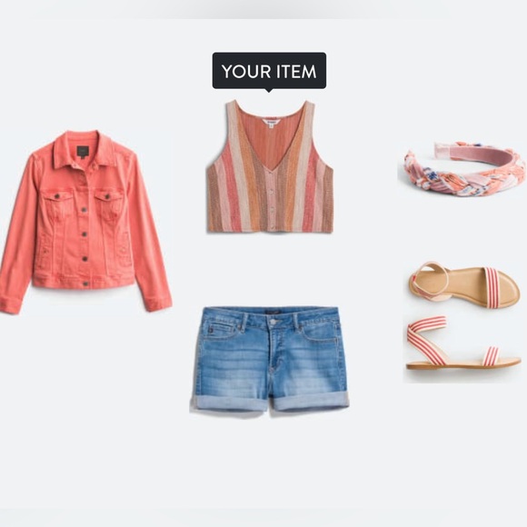 Cropped Front Button Top - BB DAKOTA by Steve Madden - Picture 2 of 7